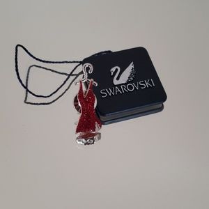 Swarovski Red Dress Crystal Brooch